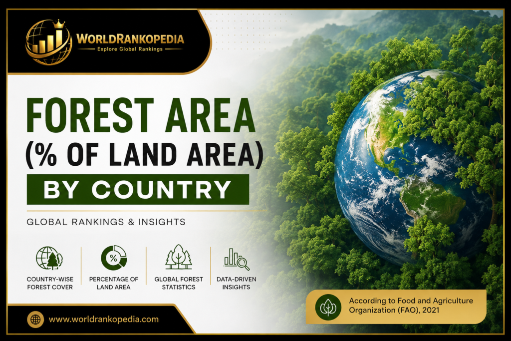 Countries with the Highest Forest Area (% of Land) in the World forest areas of the world