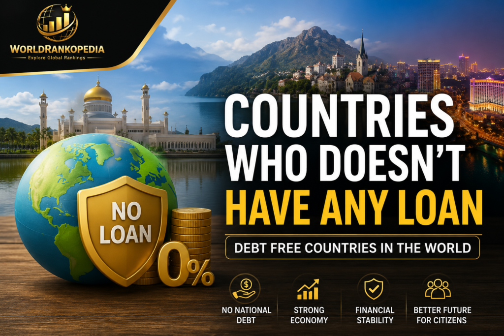Countries That Have No National Debt in the World countries who doesnt have any loan