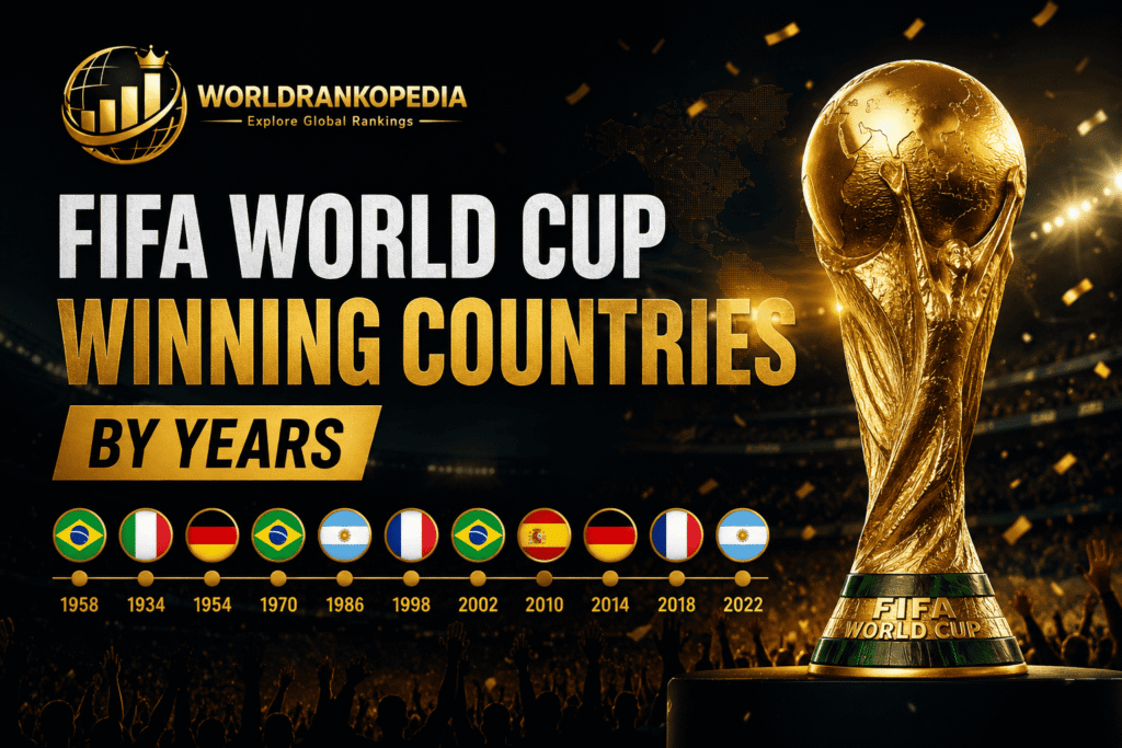 FIFA World Cup Winning Countries by Year FIFA World Cup Winning Countries By Years
