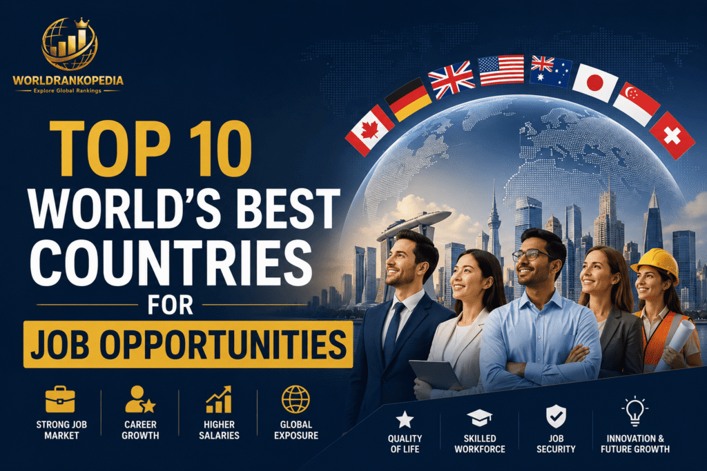 Top 10 World's Best Countries for Job Opportunities in 2026 World Top 10 Best Countries For Job Opportunity