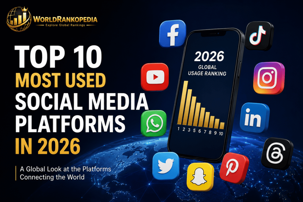 Top 10 Most Used Social Media Platforms in 2026 Top 10 most used Social media app