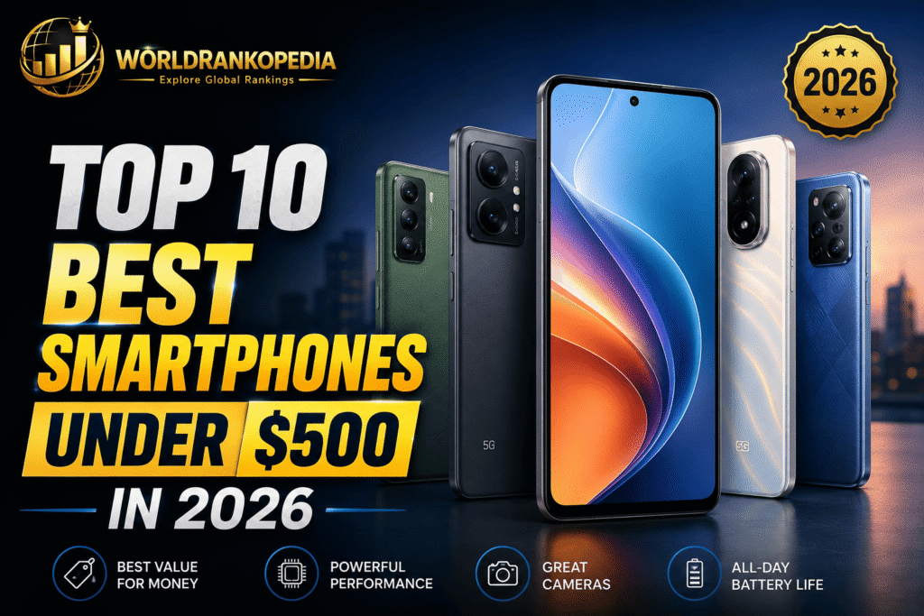 Top 10 Best Smartphones Under $500 in 2026 — Real Value, Real Performance Smartphones Under 500 USD
