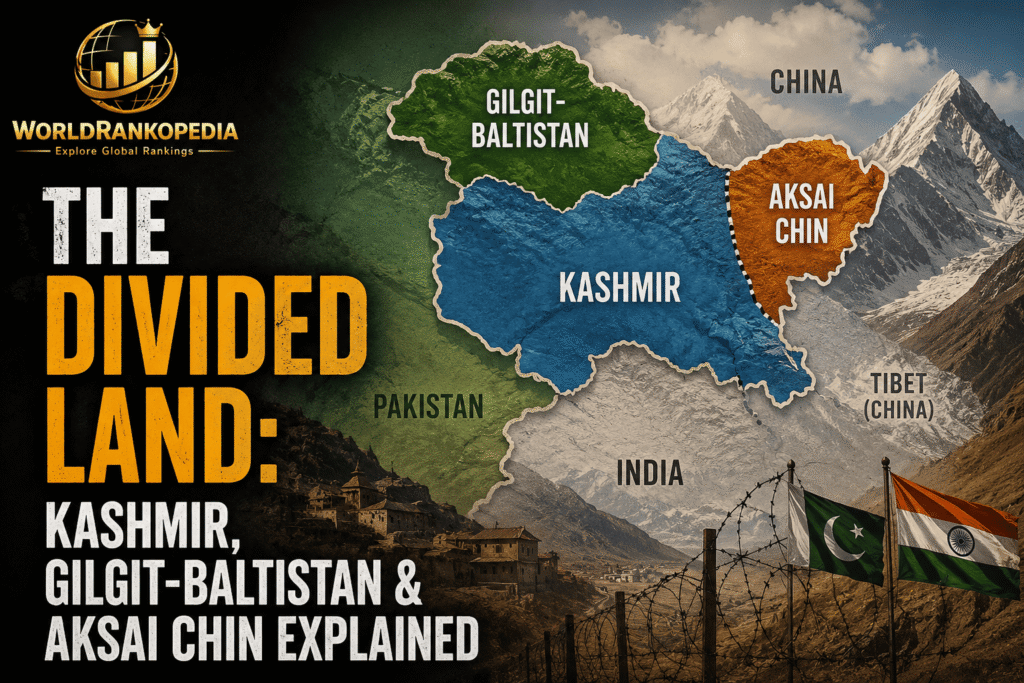 The Divided Land: Kashmir, Gilgit-Baltistan & Aksai Chin Explained The divided Land Of Kashmir